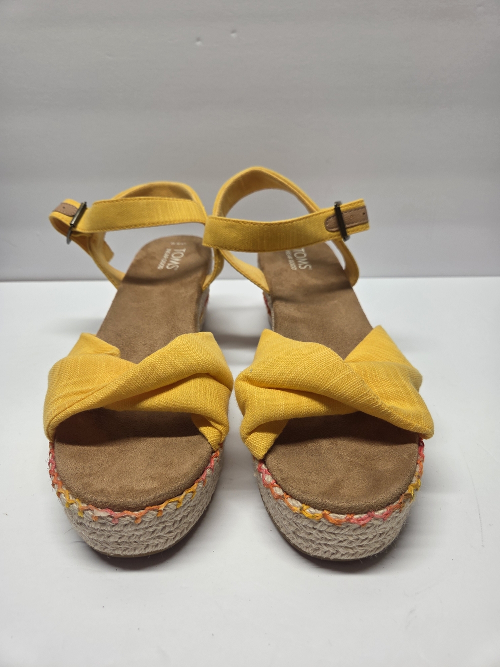 TomsYellow Espadrille Platform Sandals - TOMS